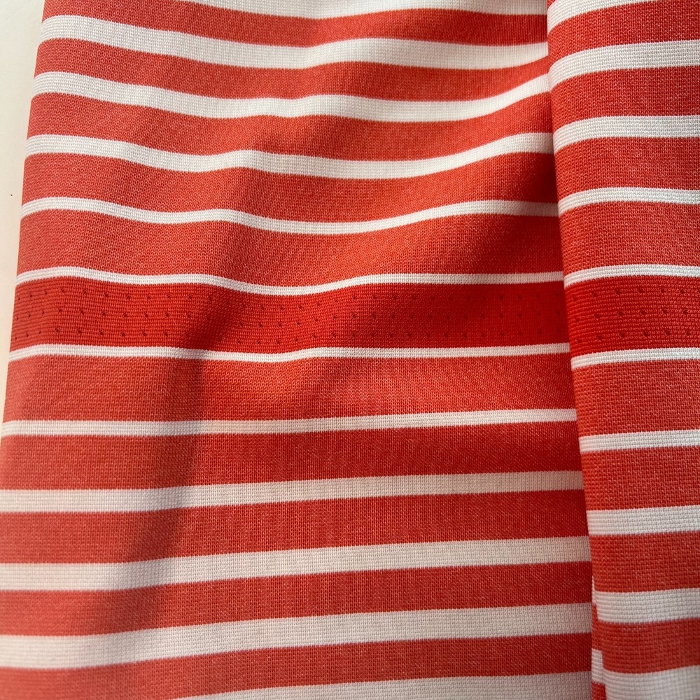 Nike Golf Dri Fit Men's Polo Shirt Size XL Orange Striped Tour Performance - Picture 13 of 13